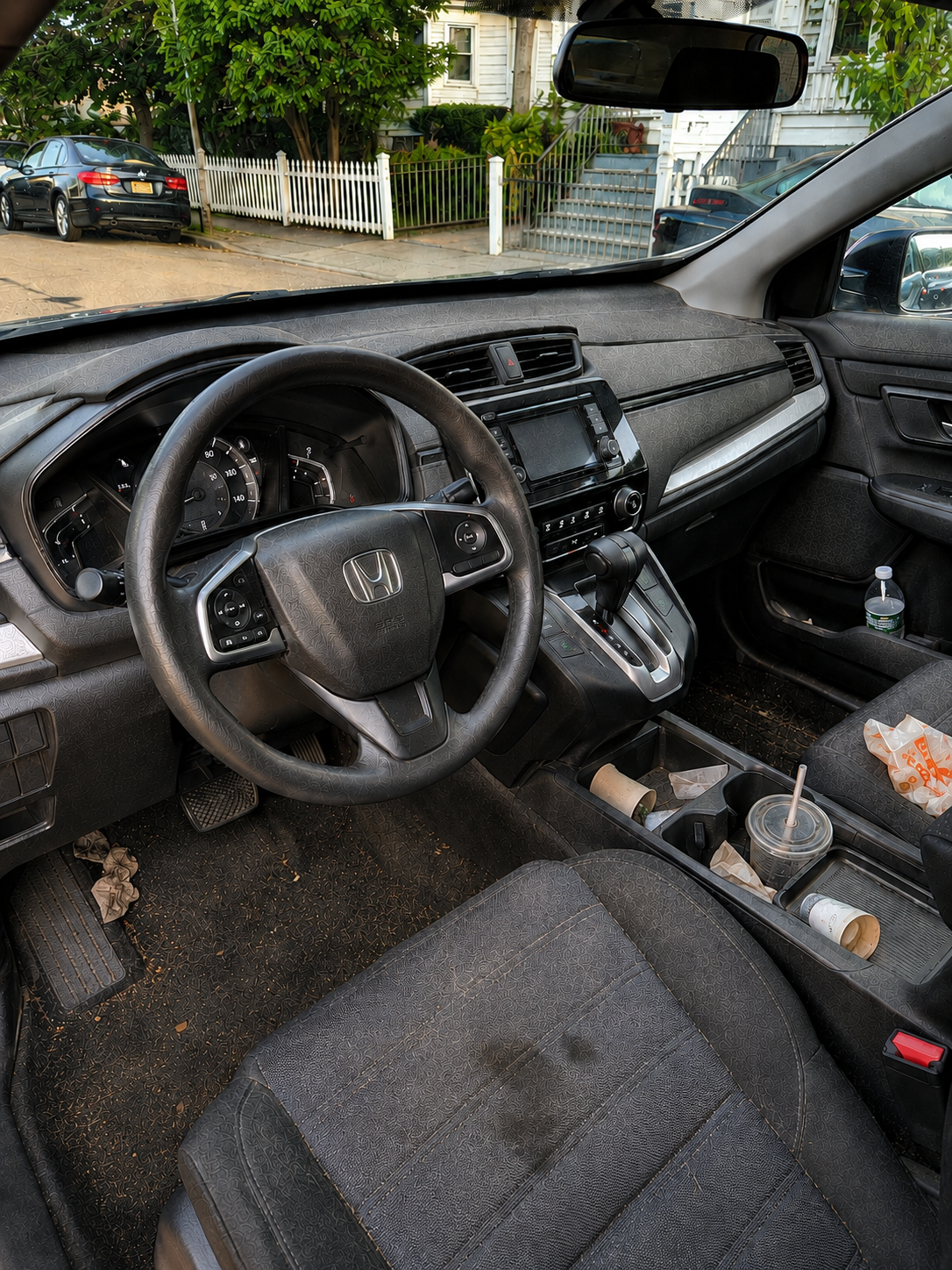 Heavy interior condition — pretty dirty