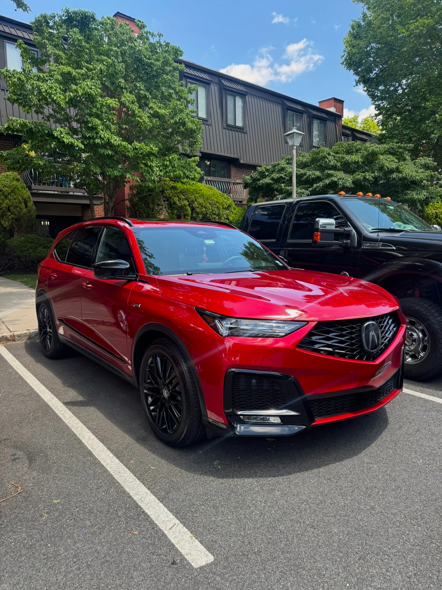 Red Acura detailed by Rev Up